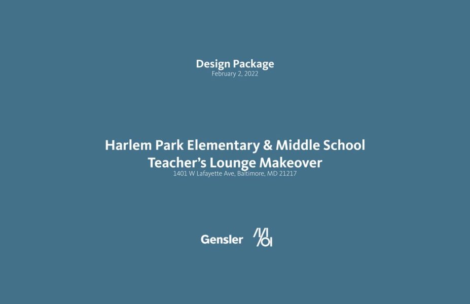 HARLEM PARK ELEMENTARY SCHOOL DESIGN PACKAGE